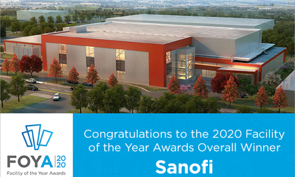 ISPE Names Sanofi the 2020 Facility of the Year Awards Overall Winner