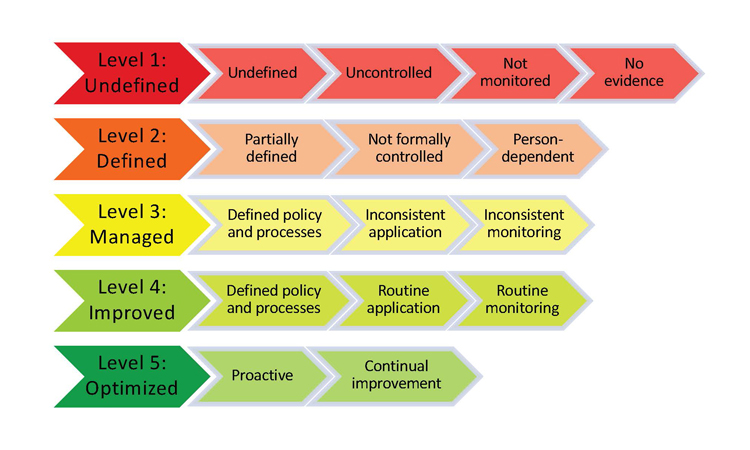 Figure 2: Maturity Assessment Results Heat Map - ISPE Pharmaceutical Engineering