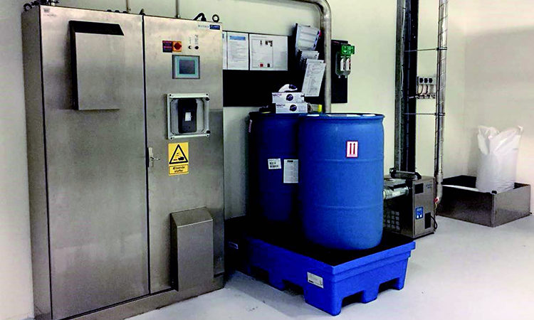 Figure 4: VPHP integrated generator with a continuous desiccant and bulk source or hydrogen peroxide solution - ISPE Pharmaceutical Engineering