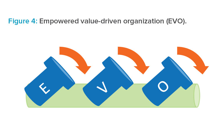 Figure 4: Empowered value-driven organization (EVO)