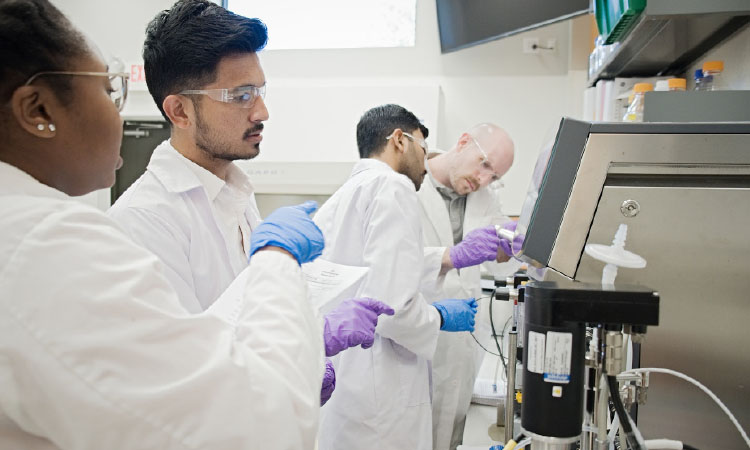 Students at Campbell University College of Pharmacy & Health Sciences.