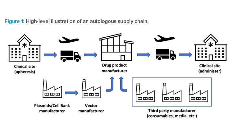 Figure 1: High-level illustration of an autologous supply chain.