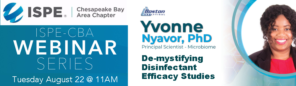 ISPE-CBA Webinar: De-mystifying Disinfectant Efficacy Studies