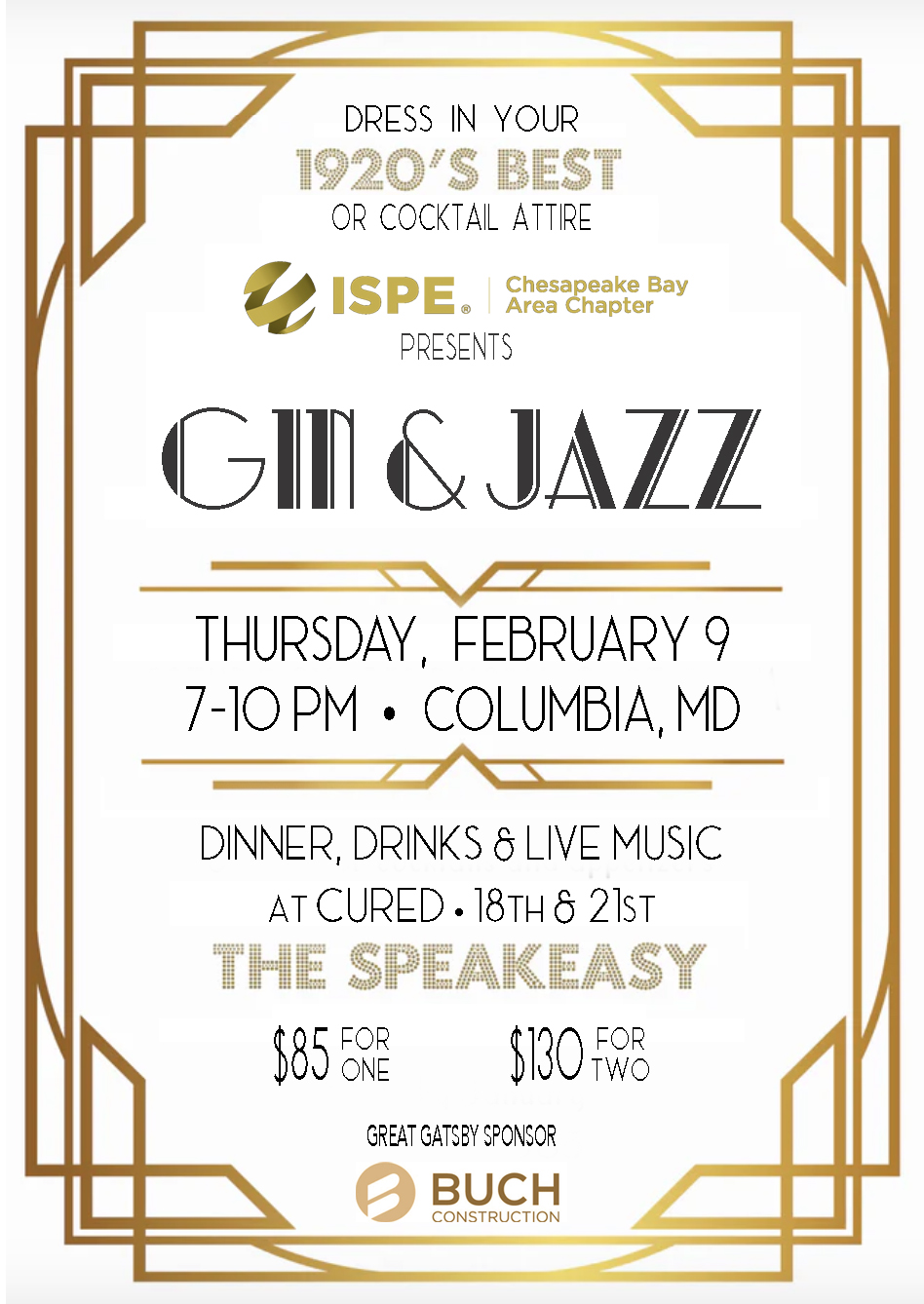 Gin & Jazz Invitation