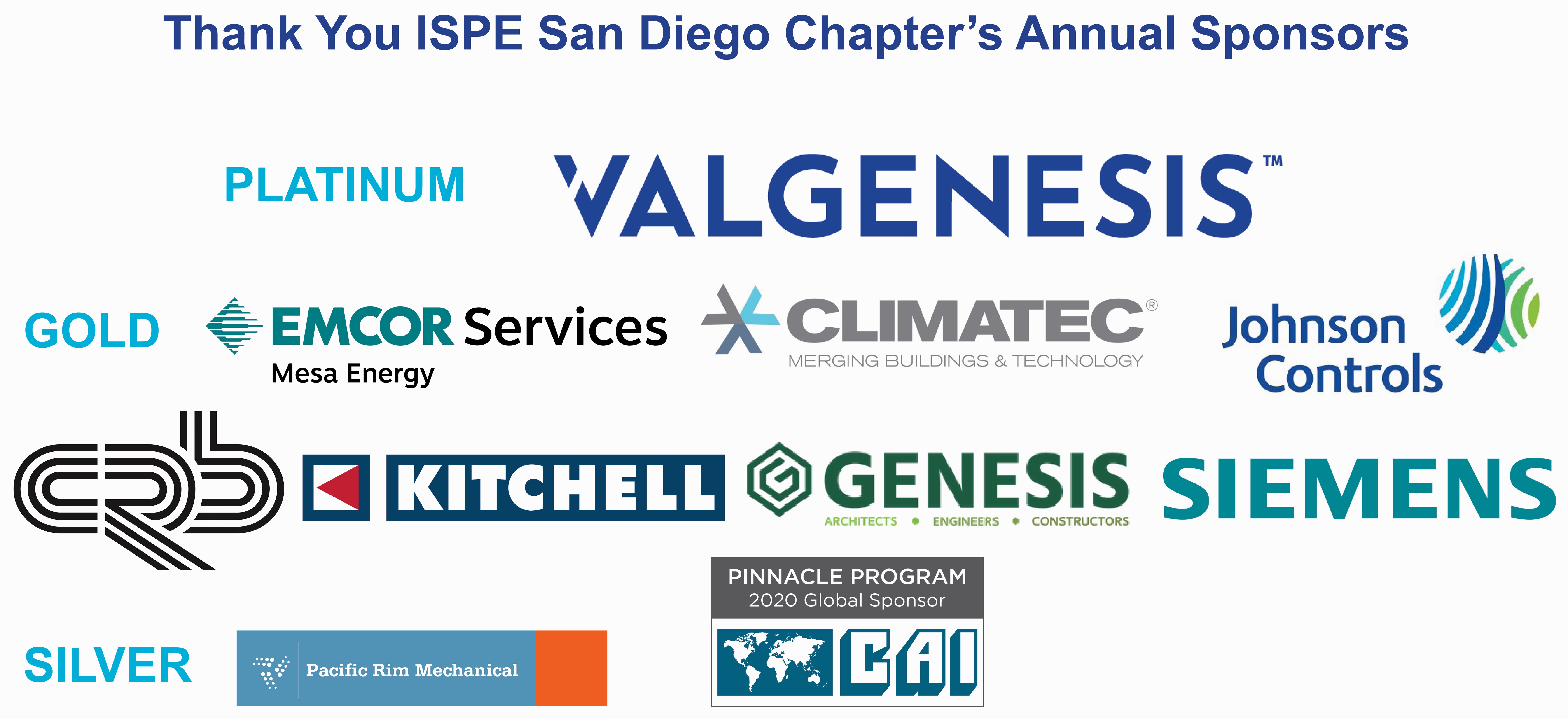ISPE SD Annual Sponsors Graphic