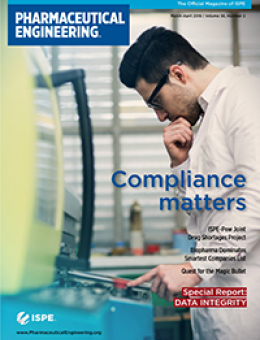 Pharmaceutical Engineering March / April 2016 Issue Cover 