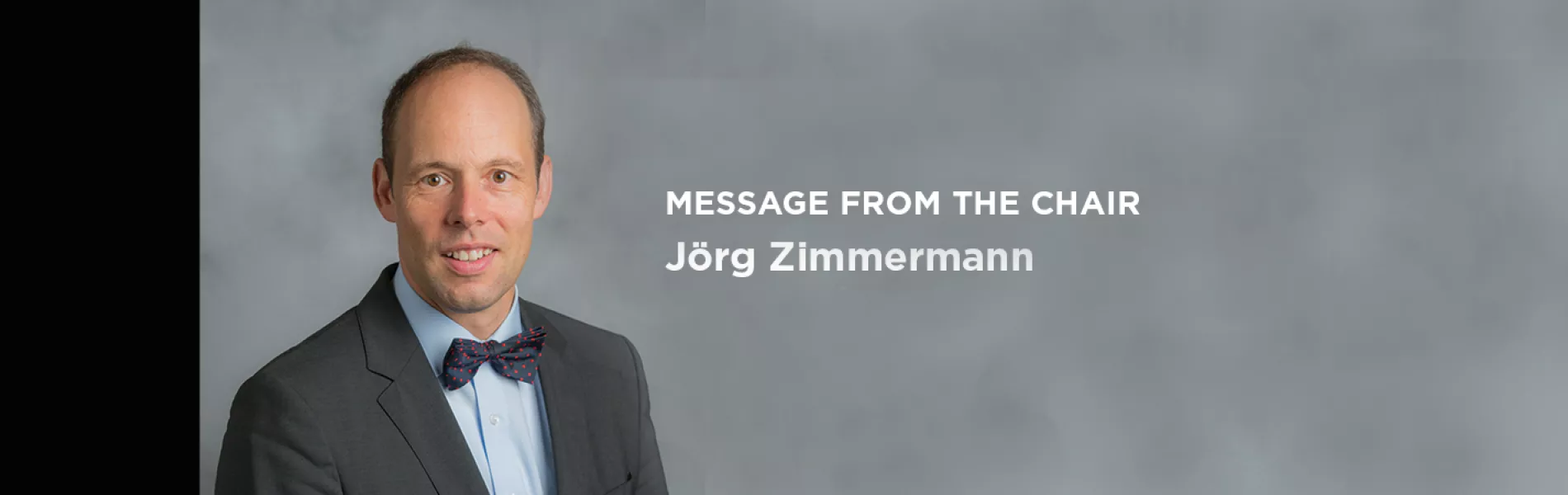 Message From the Chair: Jörg Zimmermann