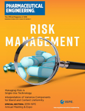 Pharmaceutical Engineering September / October 2019 Cover
