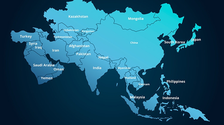 Asia Pacific Region Map - Image by Freepik