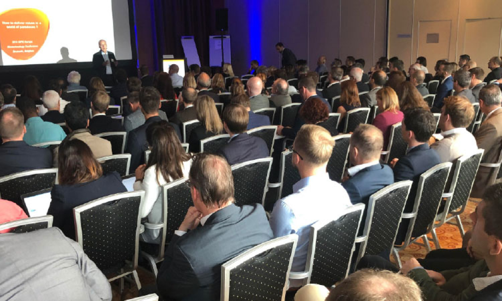 Plenary session at the 2019 ISPE Europe Biotechnology Conference in Brussels in September 2019.