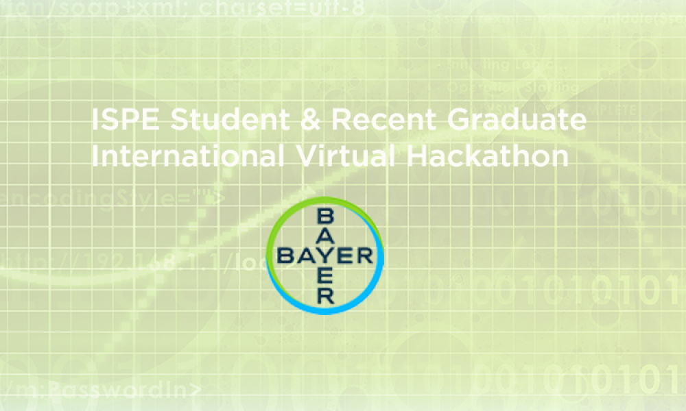 2021 ISPE Student & Recent Graduate International Hackathon Teams 6 & 8