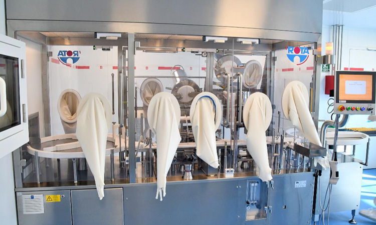 Production area for sterile liquids