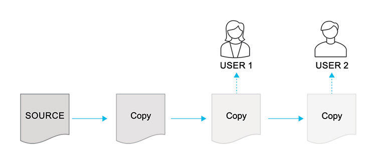 Figure 2.2: Multiple Copies of Data