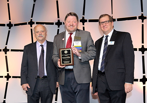 Alan Levy, Receiving Plaque for 2015 ISPE Member of the Year